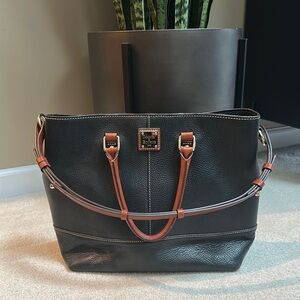 Dooney & Bourke Chelsea Two Tone Leather Tote Bag